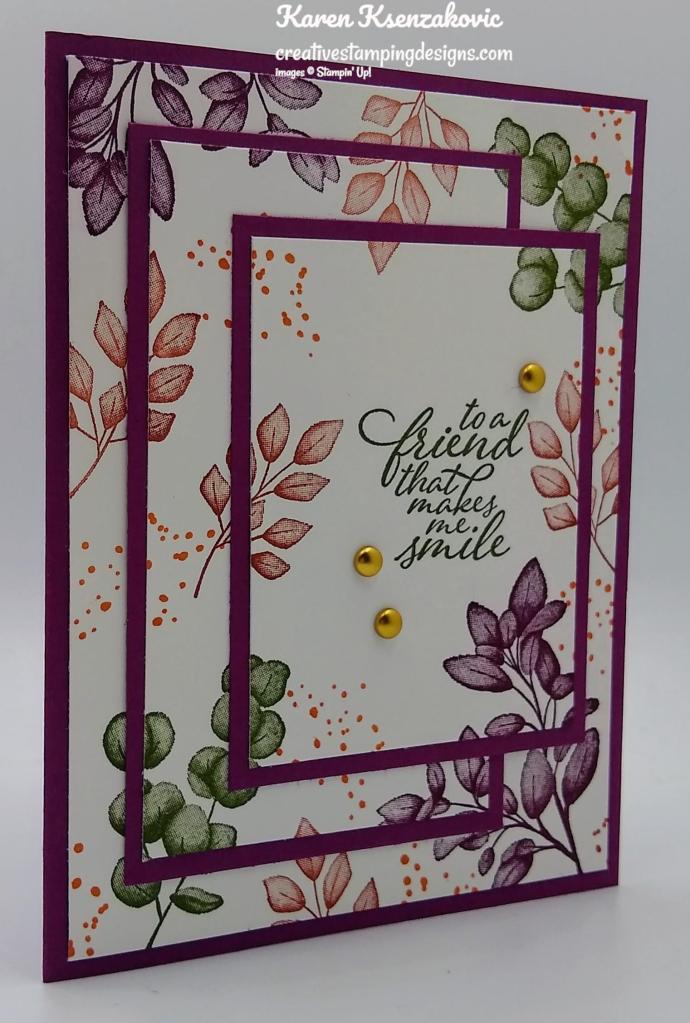 Stampin' Up! Forever Fern Triple Time 3 creativestampingdesigns.com