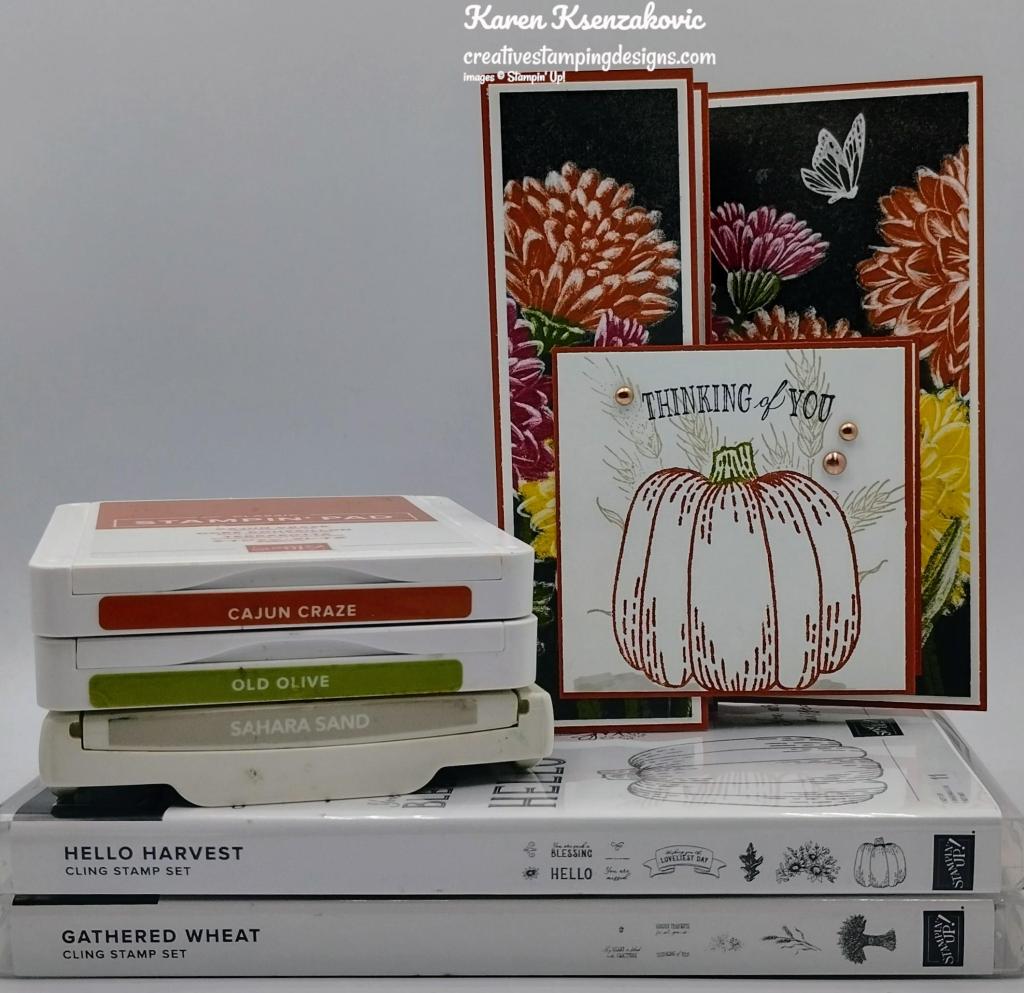 Stampin' Up! Hello Harvest Fun Fold 1 creativestampingdeisgns.com