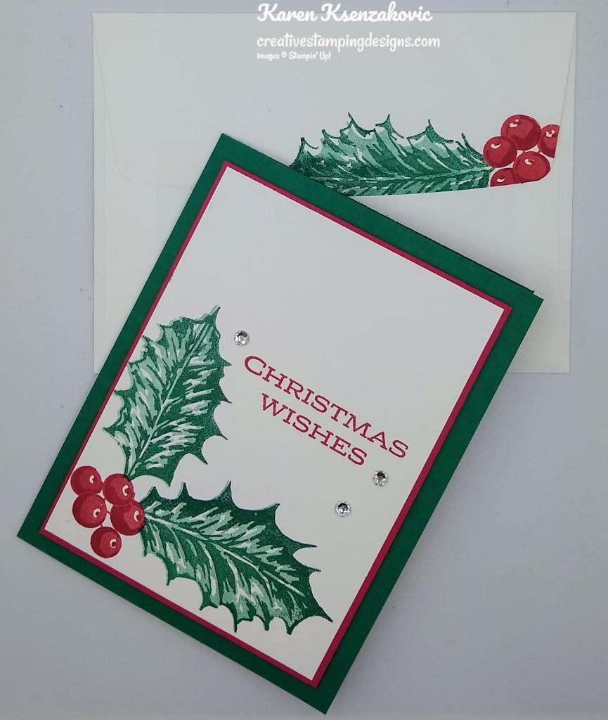 Stampin' Up! Leaves of Holly CAS 7 creativestampingdesigns.com