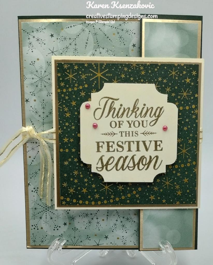 Stampin' Up! Brightest Glow Fun Fold 2 creativestampingdesigns.com