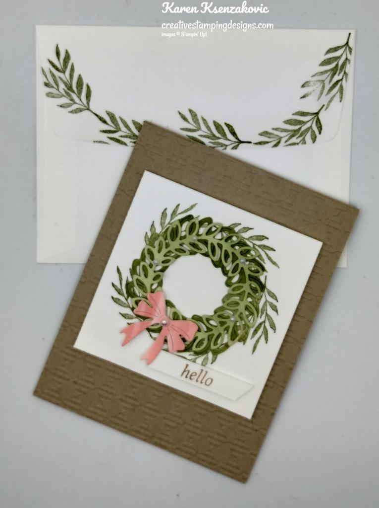 Stampin' Up! Cottage Wreaths Hello 7 creativestampingdesigns.com