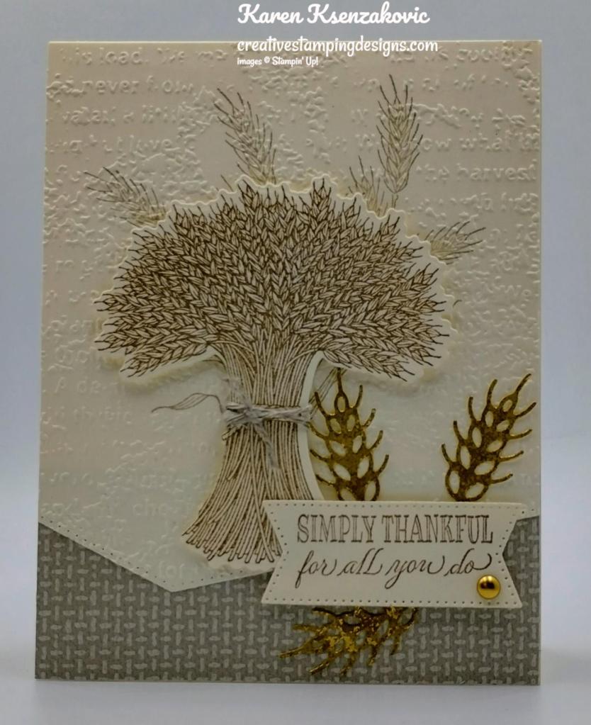 Stampin' Up! Gathered Wheat 2 creativestampingdesigns.com