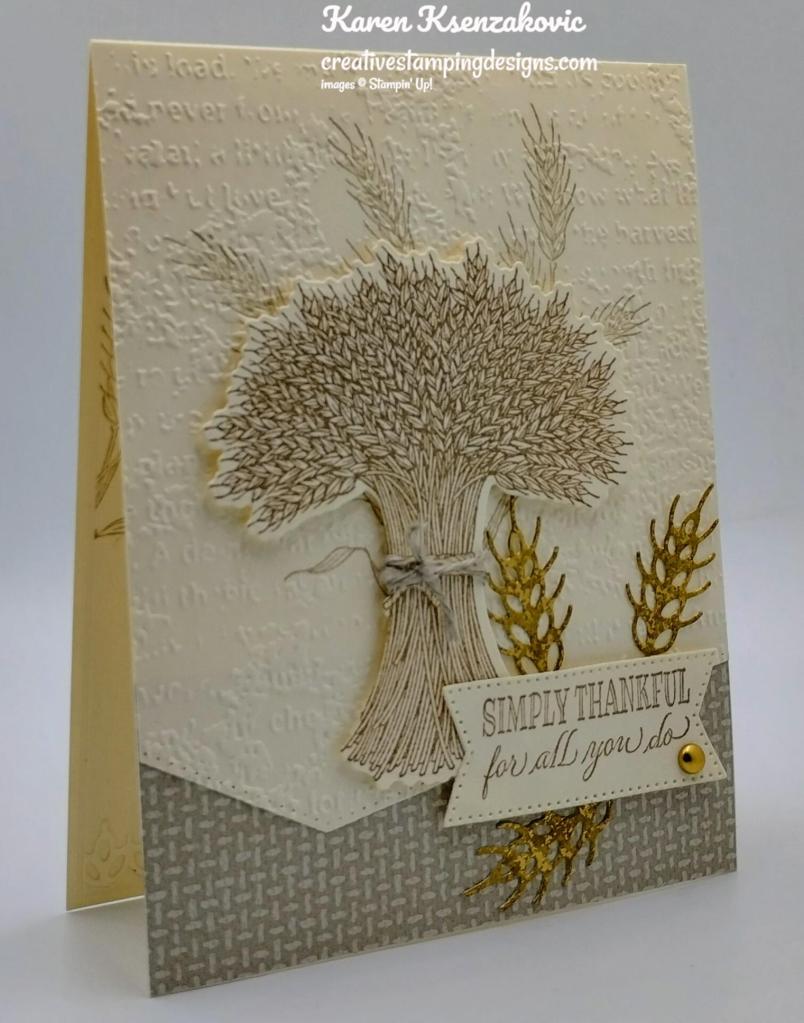 Stampin' Up! Gathered Wheat 3 creativestampingdesigns.com