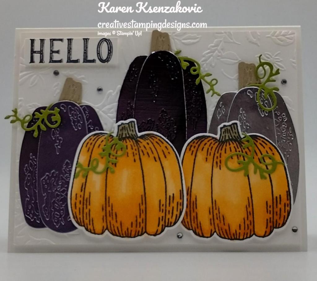 Stampin' Up! Hello Harvest Pumpkins 2 creativestampingdesigns.com