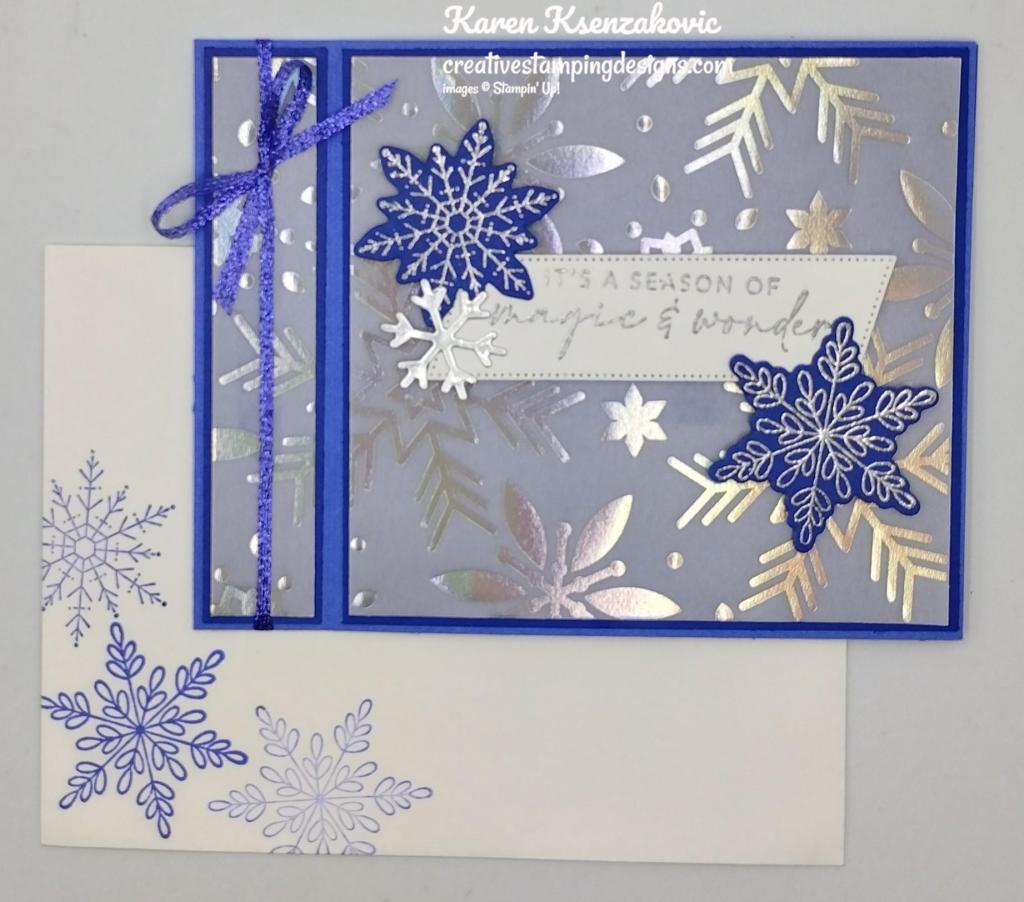 Stampin' Up! Joyful Flurry Fun Fold 6 creativestampingdesigns.com