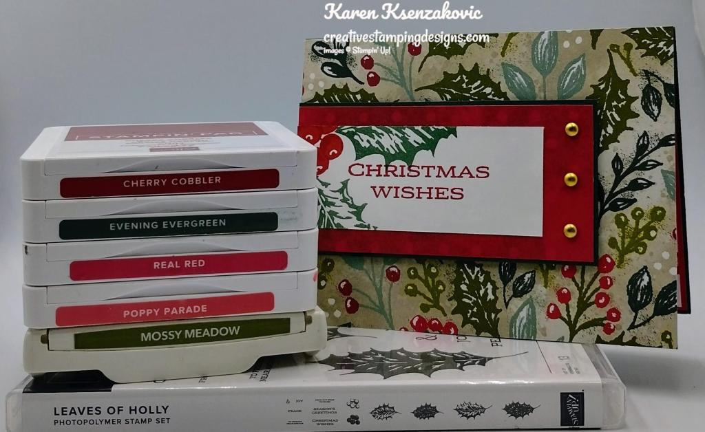 Stampin' Up! Leaves of Holly CAS 1 creativestampingdesigns.com