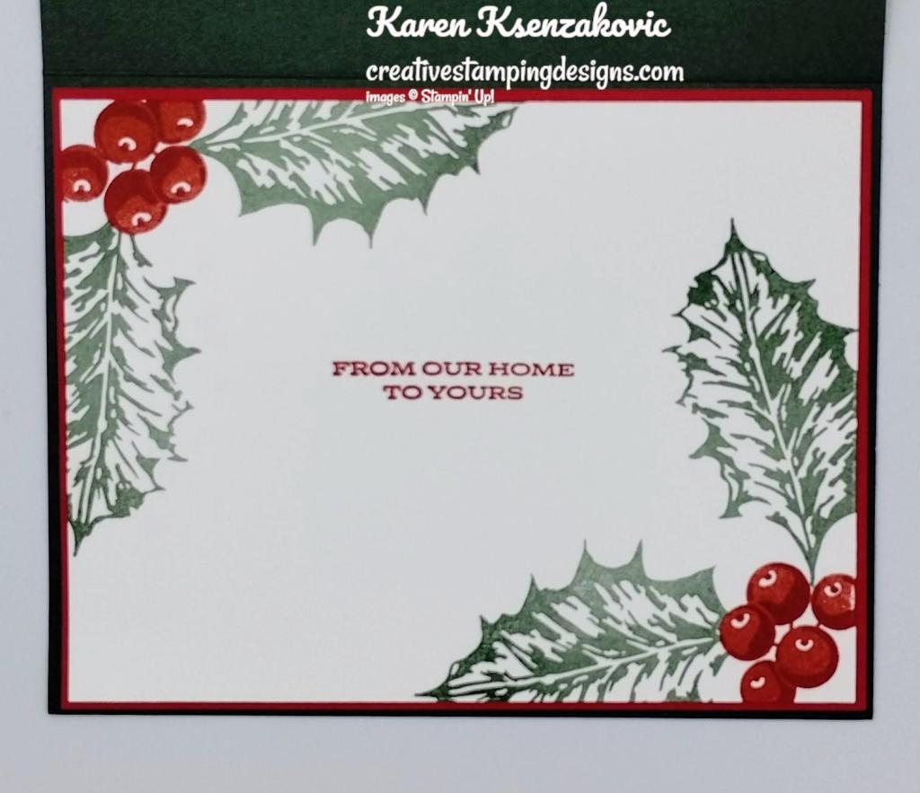 Stampin' Up! Leaves of Holly CAS 5 creativestampingdesigns.com