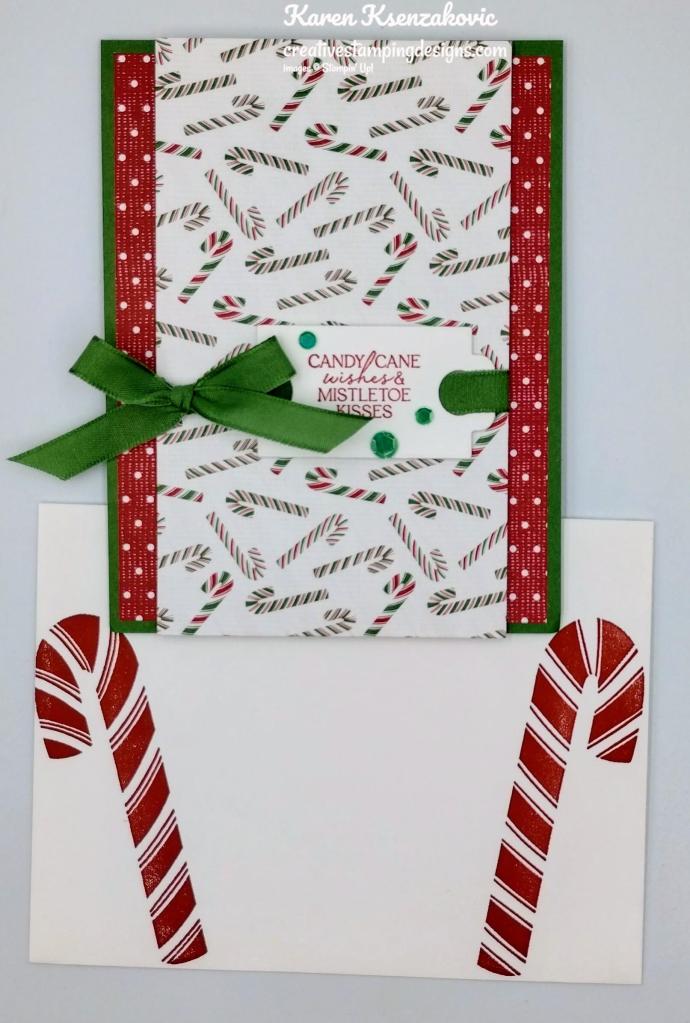 Stampin' Up! Sweet Candy Cane CAS 6 creativestampingdesigns.com