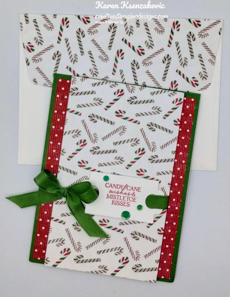 Stampin' Up! Sweet Candy Cane CAS 7 creativestampingdesigns.com