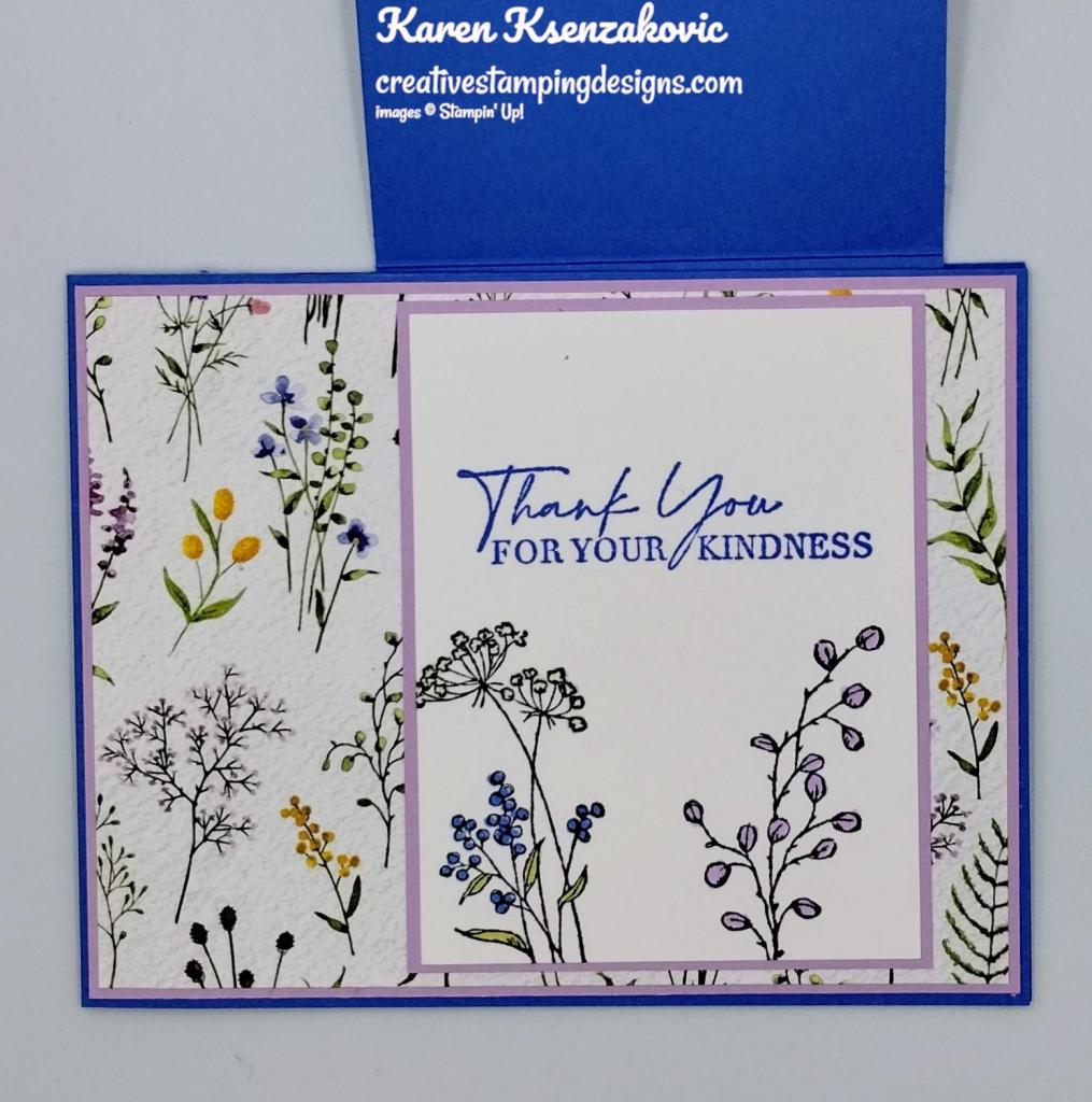 Stampin' Up! Dainty Delight Fun Fold 4 creativestampingdesigns.com