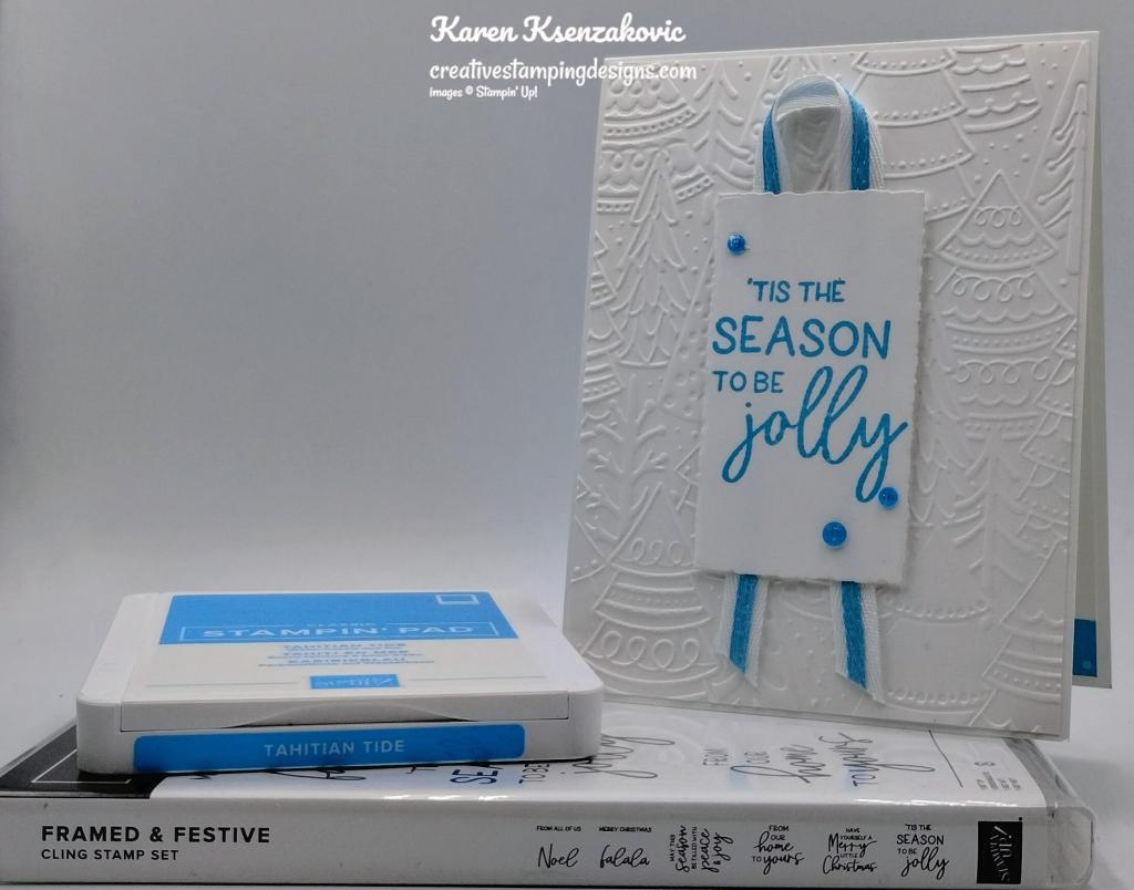 Stampin' Up! Framed & festive CAS 1 creativestampingdesigns.com