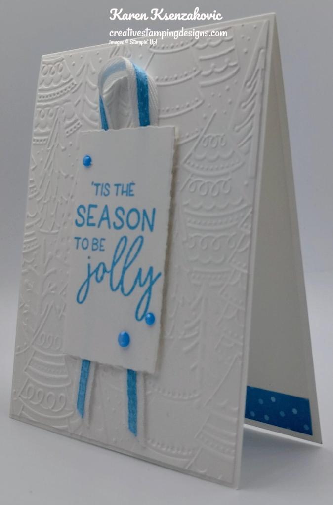 Stampin' Up! Framed & festive CAS 4 creativestampingdesigns.com