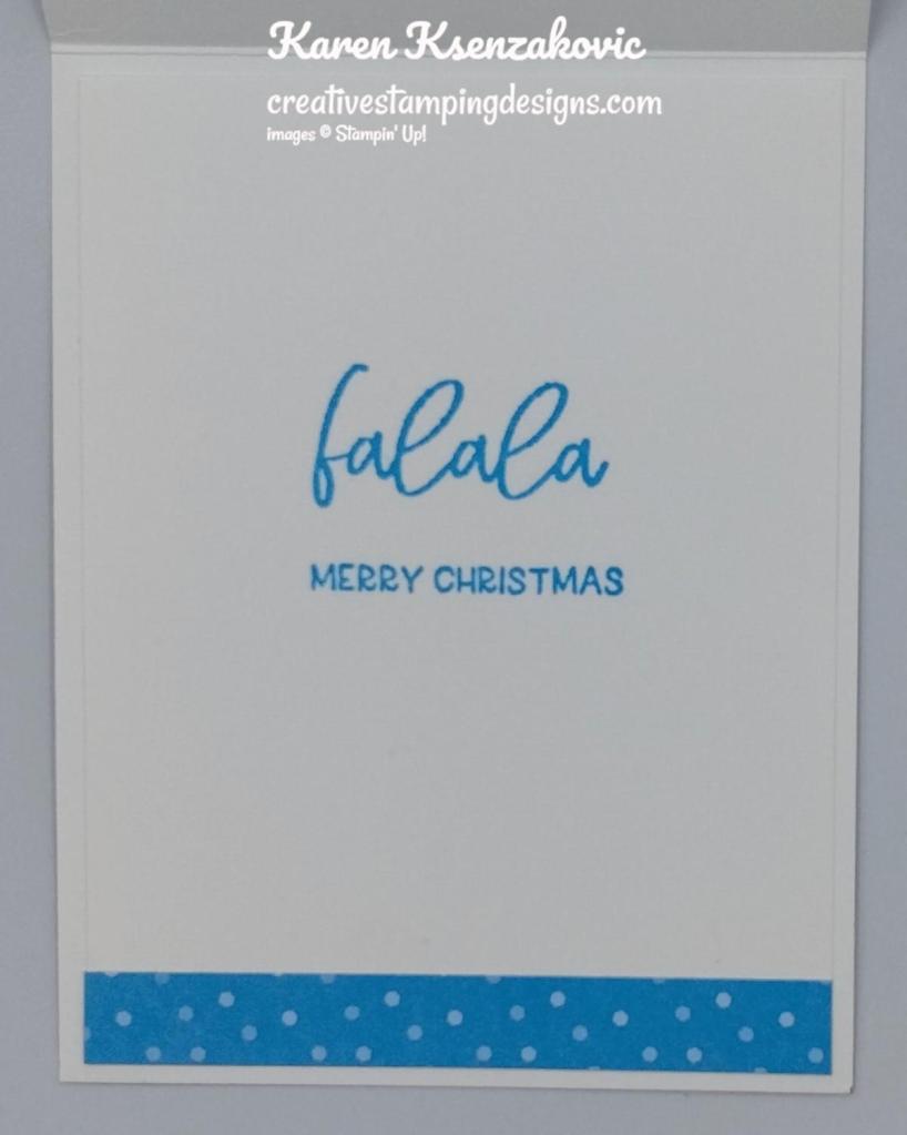 Stampin' Up! Framed & festive CAS 5 creativestampingdesigns.com