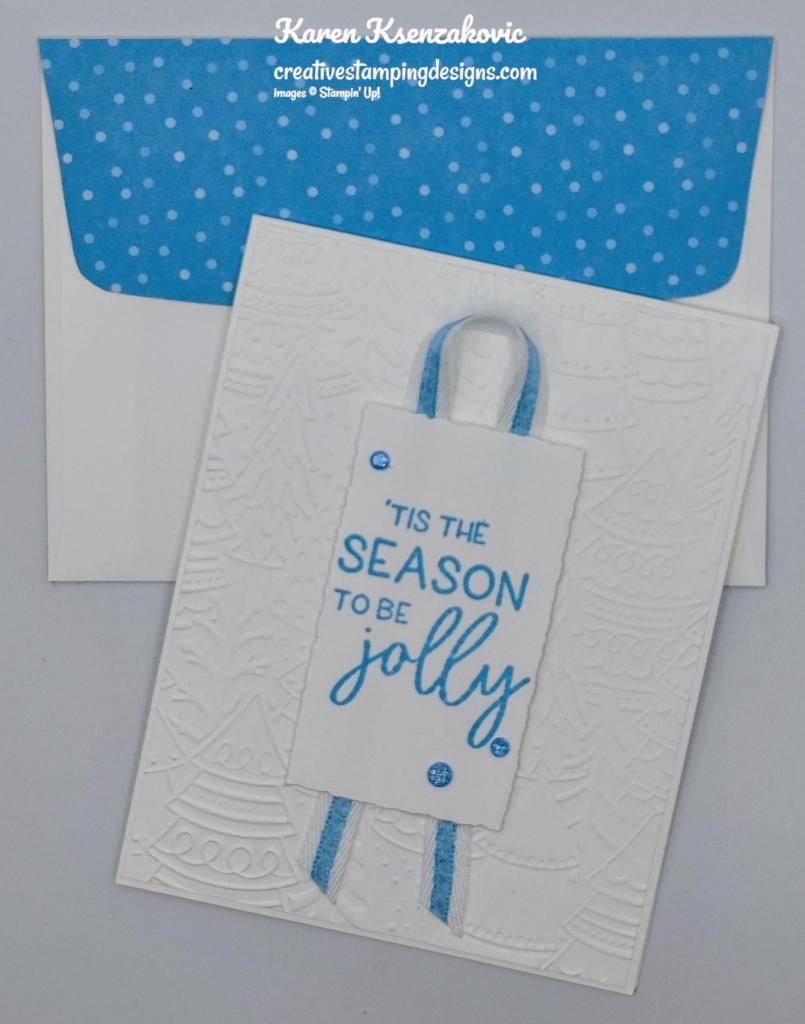 Stampin' Up! Framed & festive CAS 7 creativestampingdesigns.com