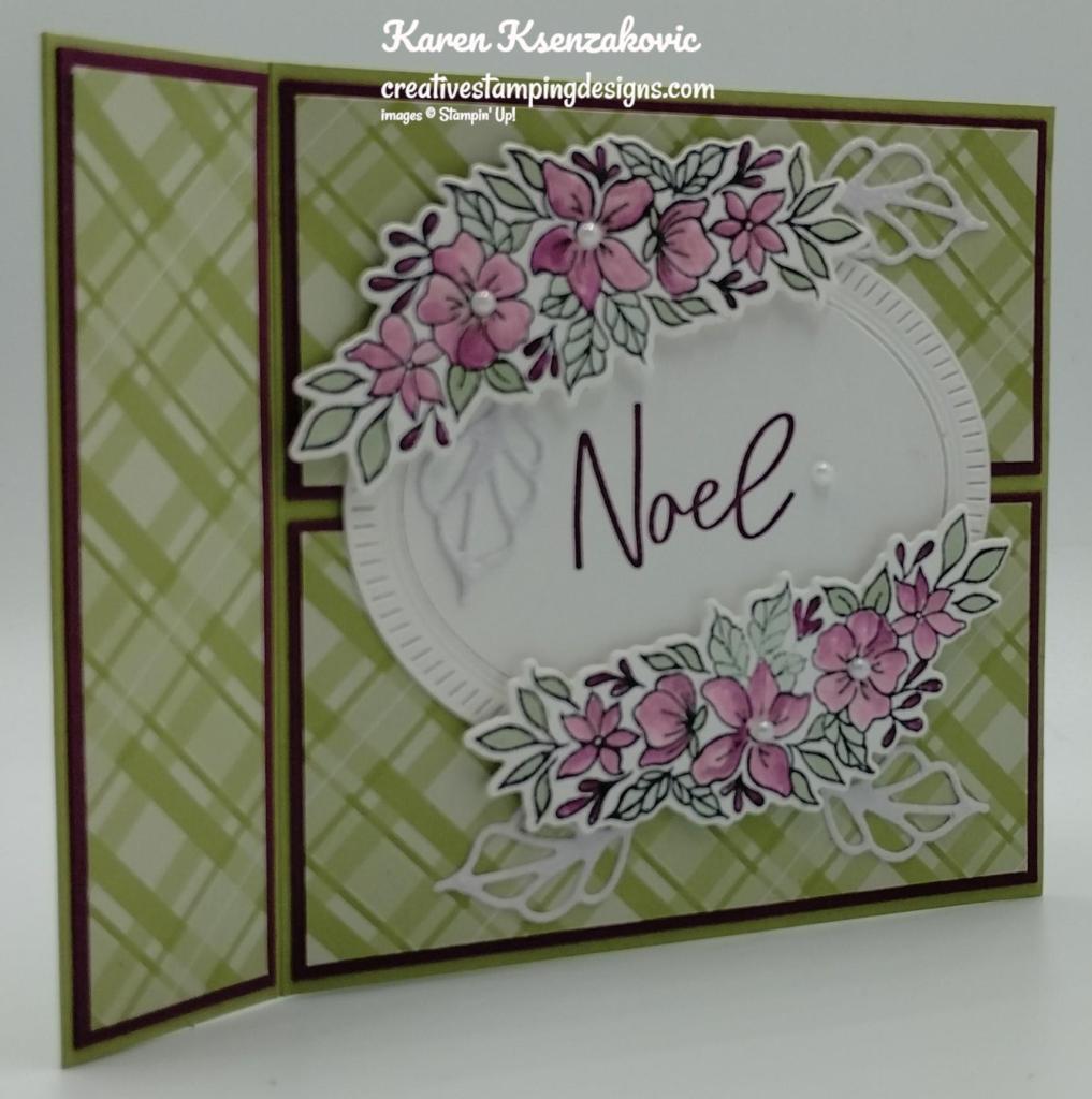 Stampin' Up! Framed Florets Fun Fold 3 creativestampingdesigns.com