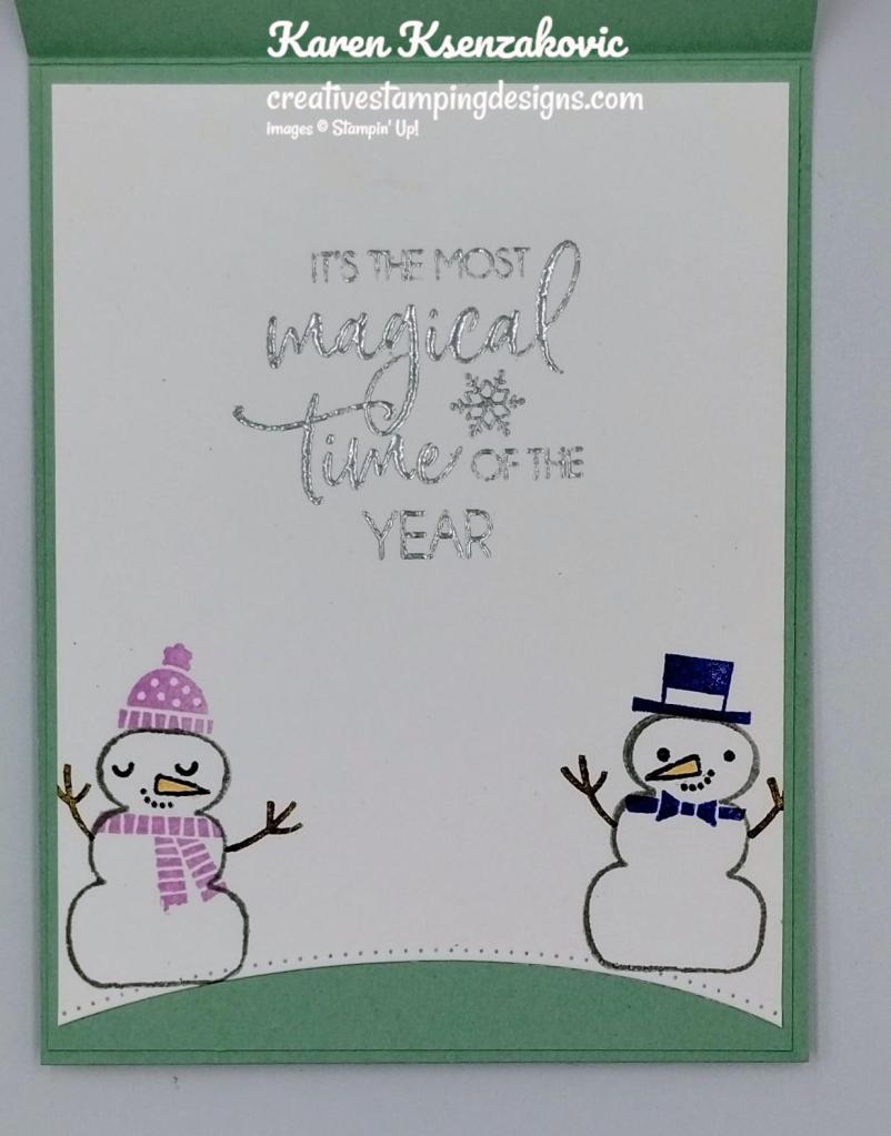 Stampin' Up! Snowman Magic Shaker 5 creativestampingdesigns.com