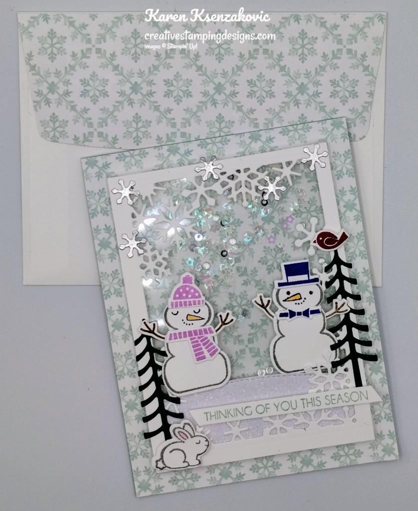 Stampin' Up! Snowman Magic Shaker 7 creativestampingdesigns.com