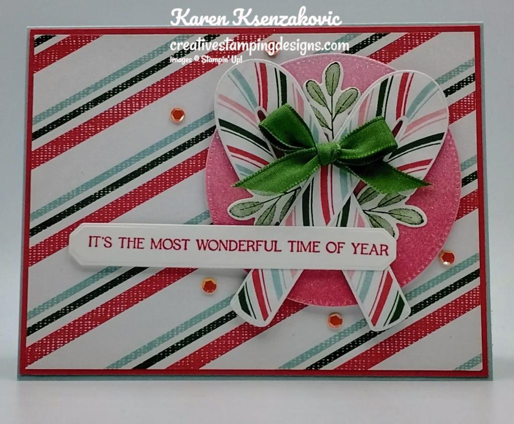 Stampin' Up! Sweet Candy Cane 2 creativestampingdesigns.com
