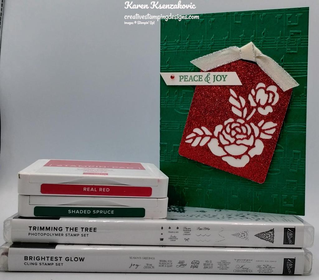 Stampin' Up! Trimming The Tree CAS 1 creativestampingdesigns.com