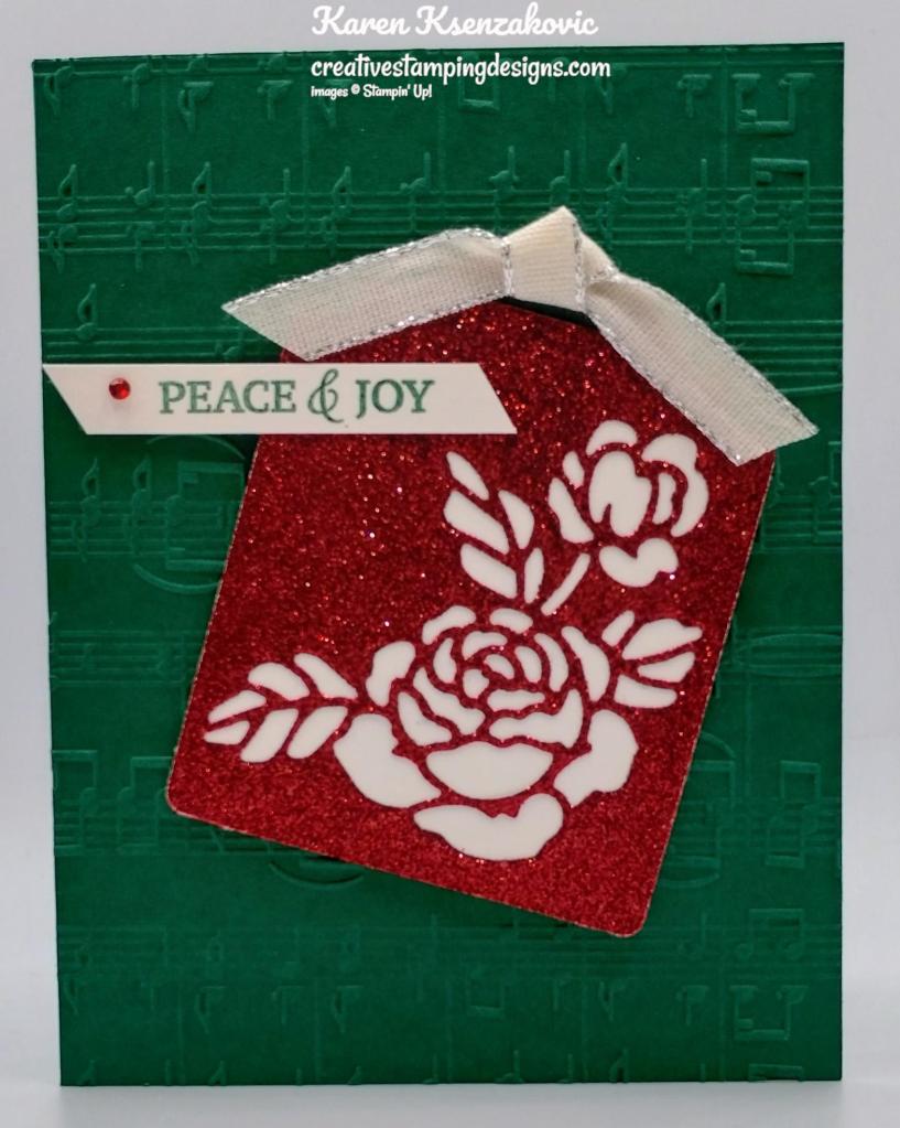 Stampin' Up! Trimming The Tree CAS 2 creativestampingdesigns.com