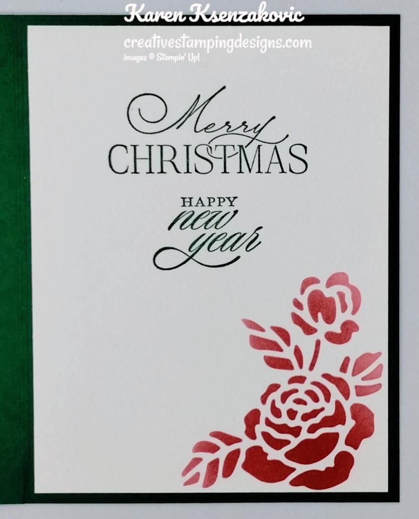 Stampin' Up! Trimming The Tree CAS 5 creativestampingdesigns.com