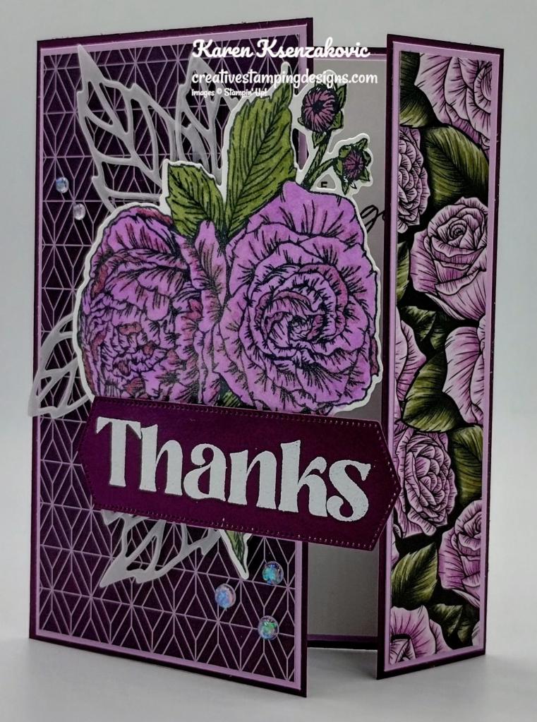 Stampin' Up! Fragrant Flowers Fun Fold 2 creativestampingdesigns.com