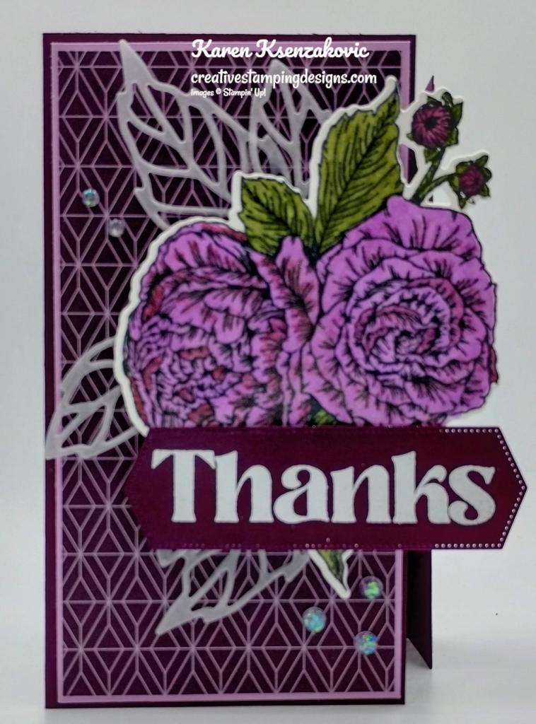 Stampin' Up! Fragrant Flowers Fun Fold 3 creativestampingdesigns.com