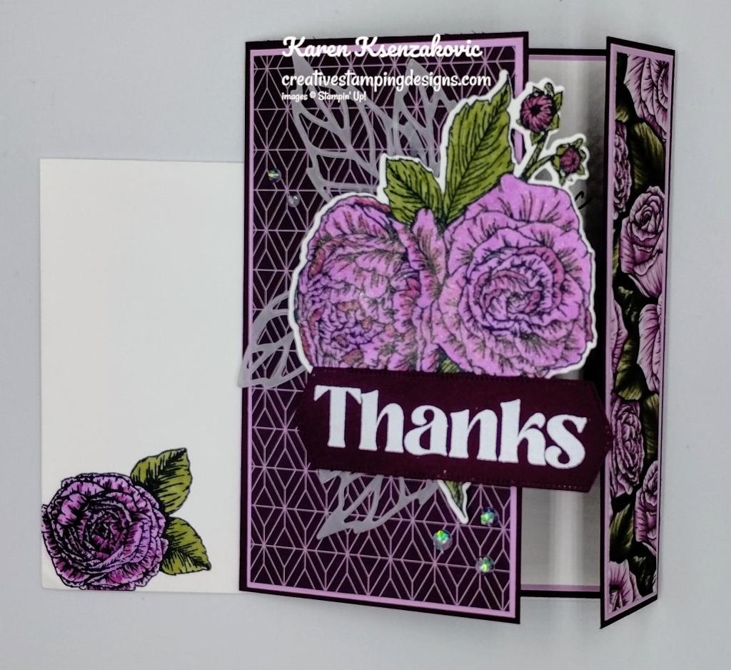 Stampin' Up! Fragrant Flowers Fun Fold 6 creativestampingdesigns.com