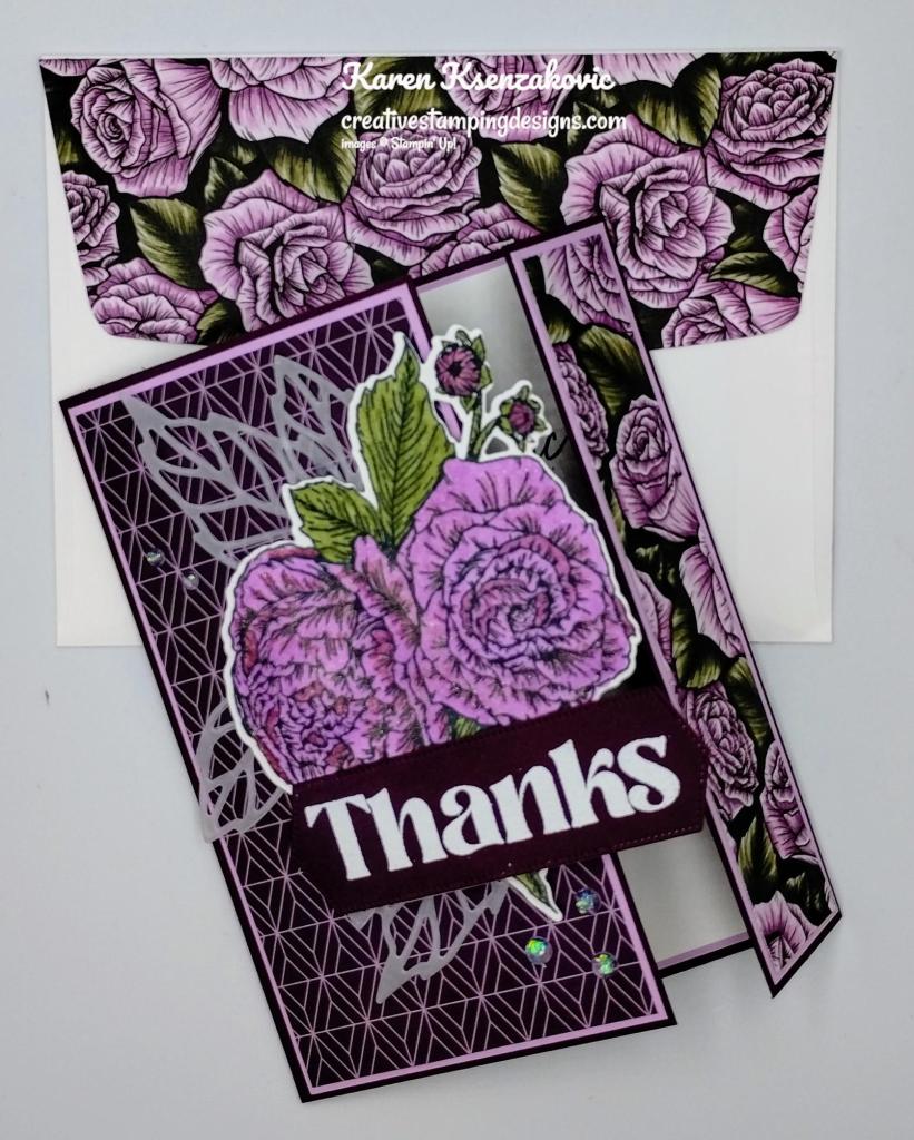 Stampin' Up! Fragrant Flowers Fun Fold 7 creativestampingdesigns.com