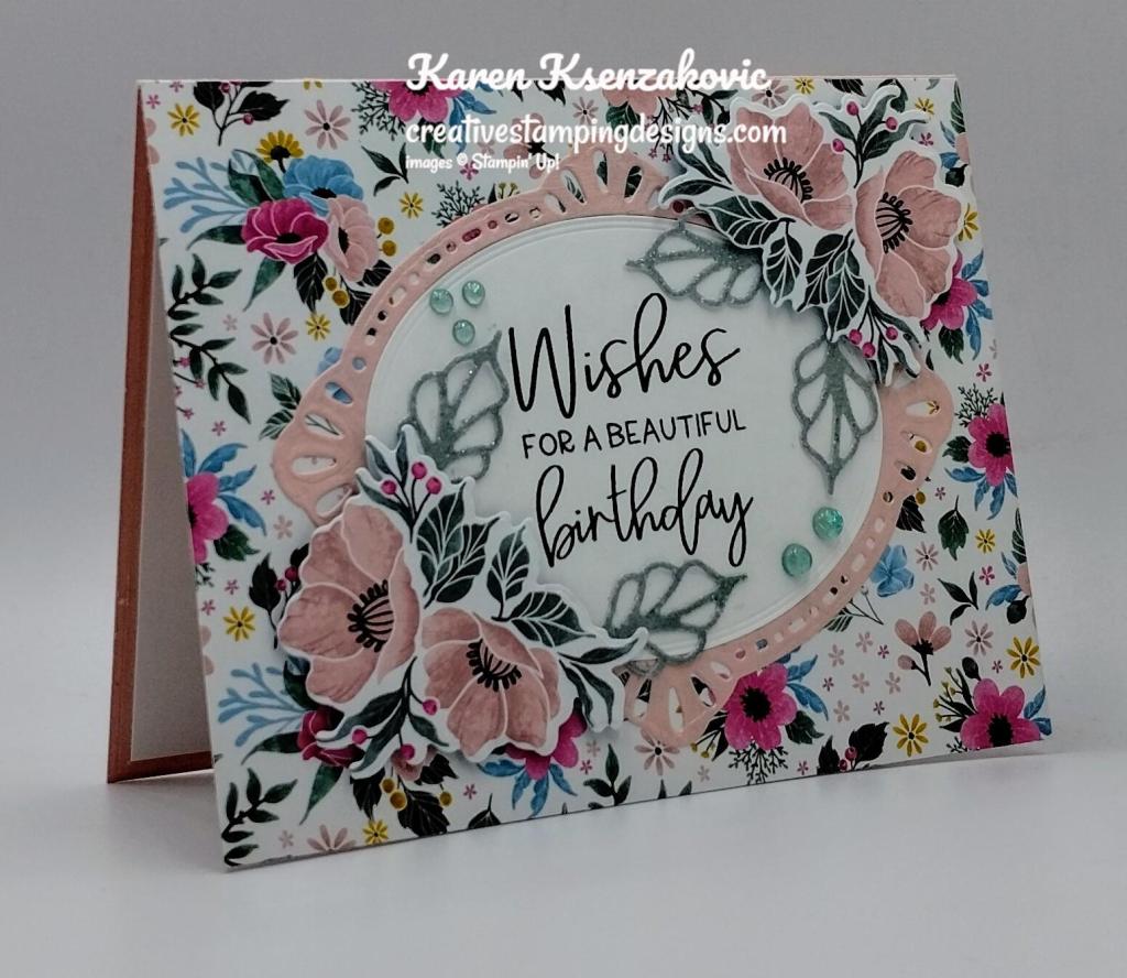 Stampin' Up! Framed Florets Birthday 3 creativestampingdesigns.com
