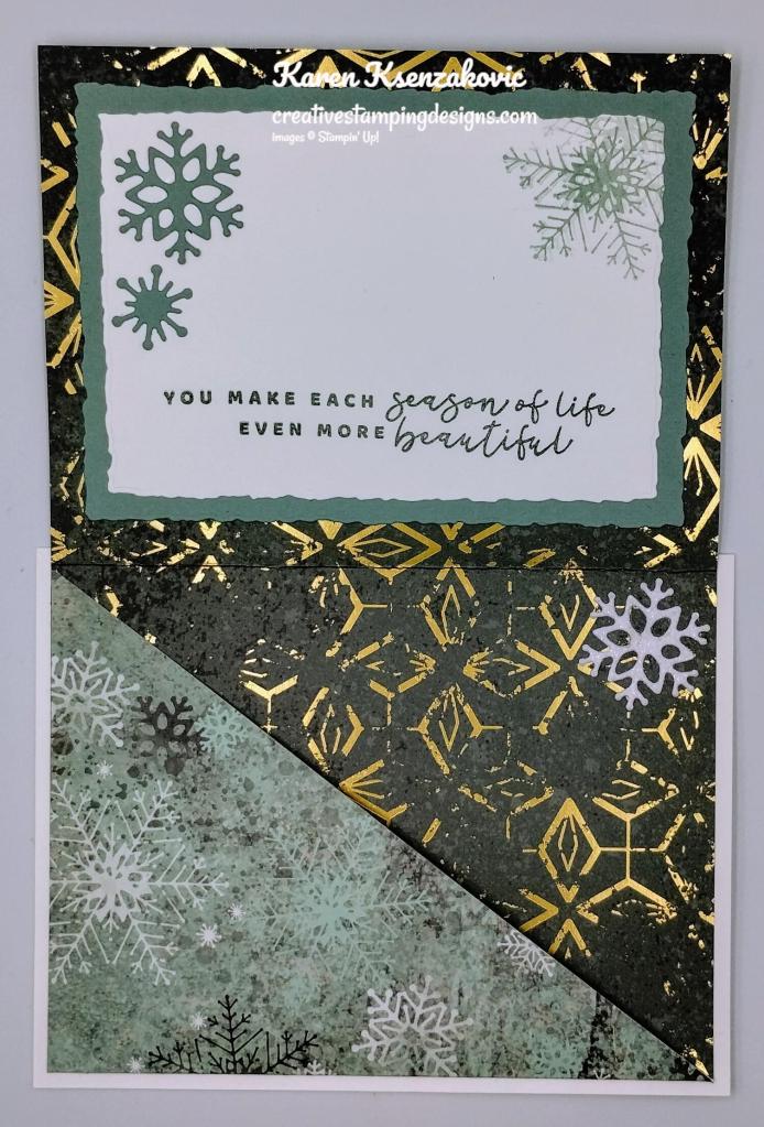 Stampin' Up! Season of Chic Gift Card Holder 5 creativestampingdesigns.com