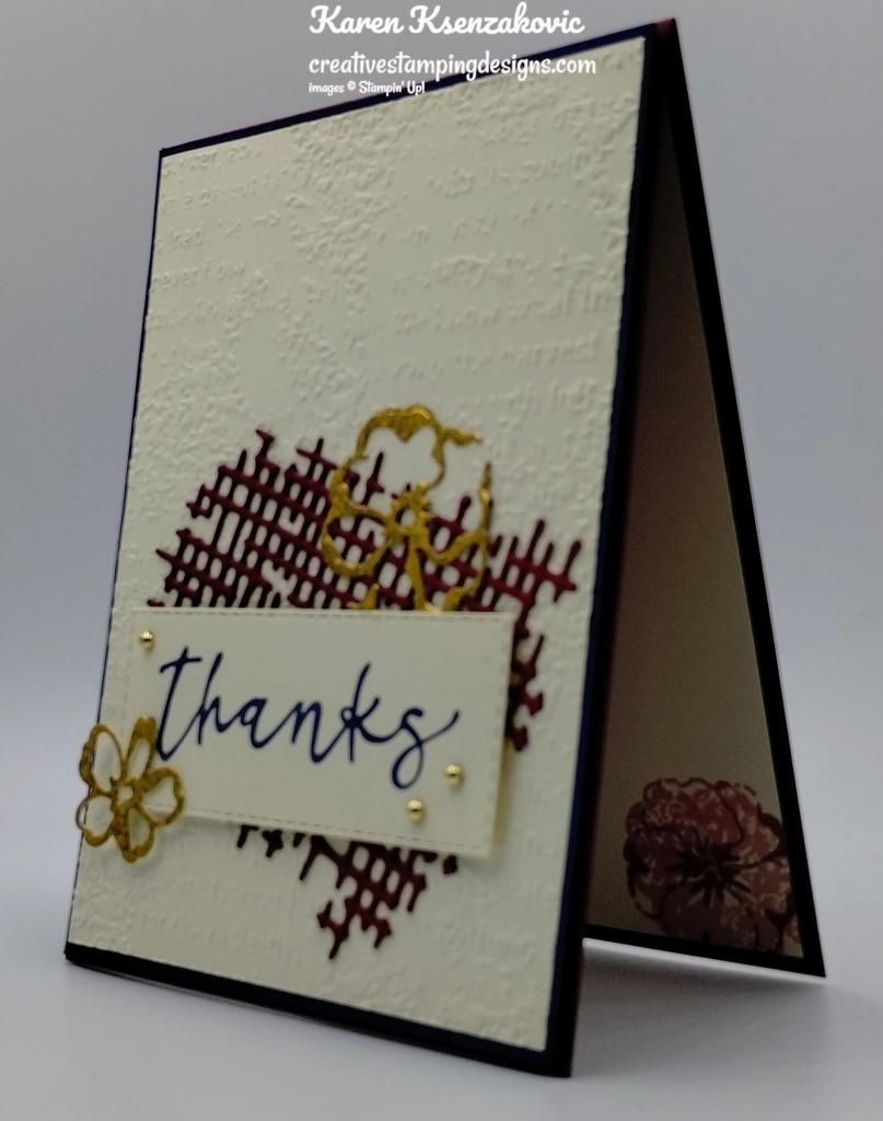 Stampin' Up! Season of Chic Merlot Thanks 3 creativestampingdesigns.com