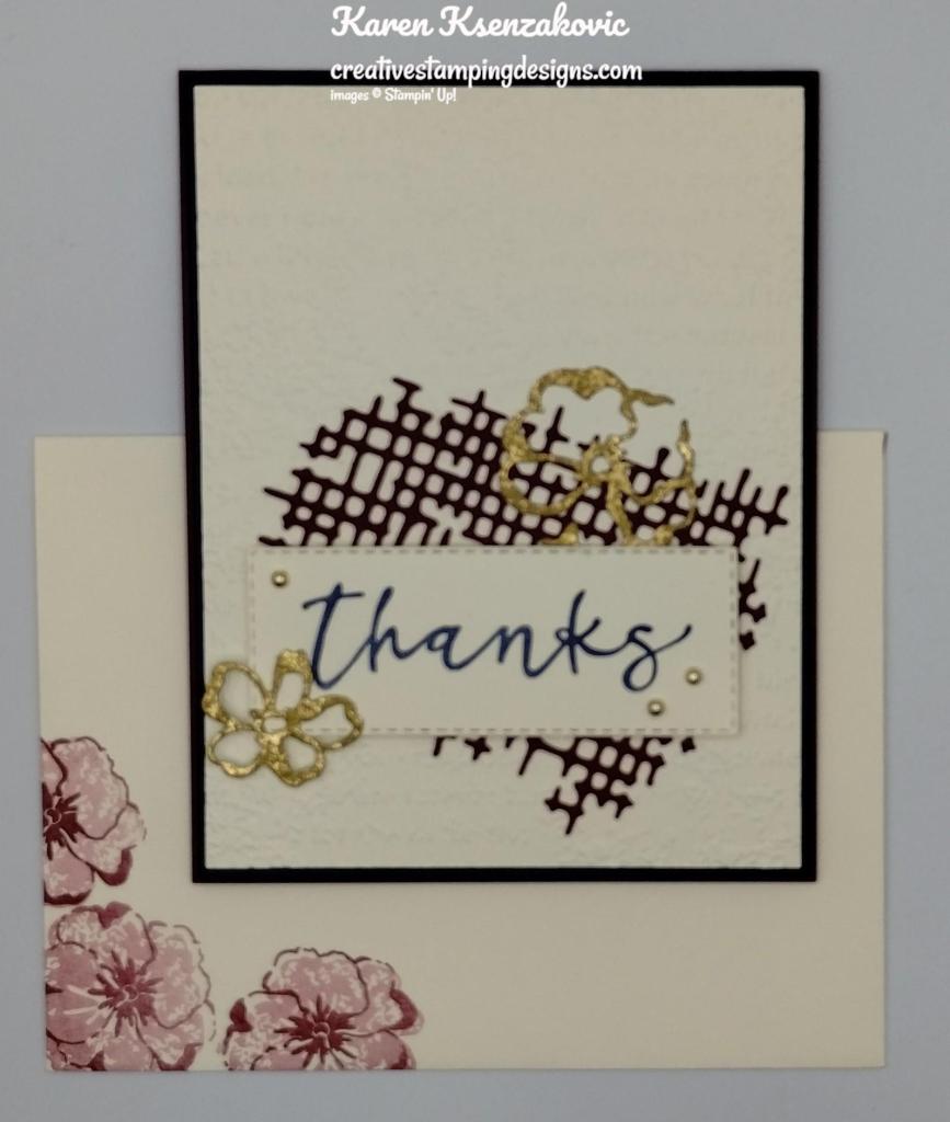 Stampin' Up! Season of Chic Merlot Thanks 6 creativestampingdesigns.com
