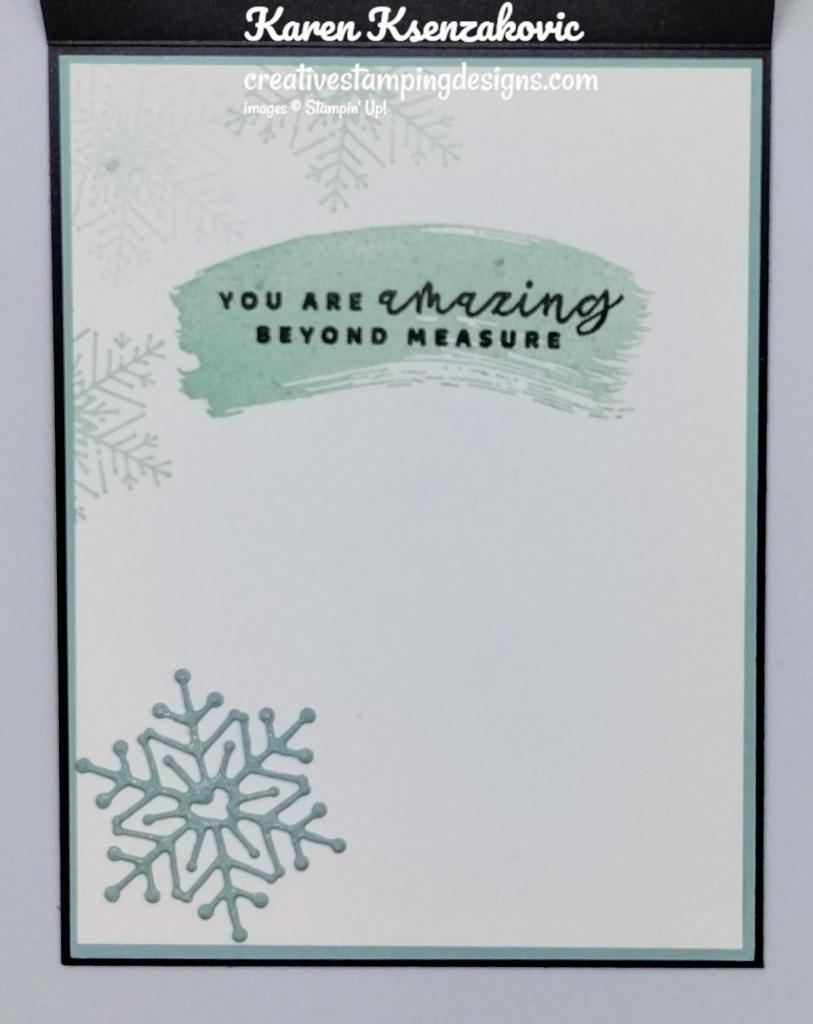 Stampin' Up! Season of Chic Snowflake Thanks 5 creativestampingdesigns.com
