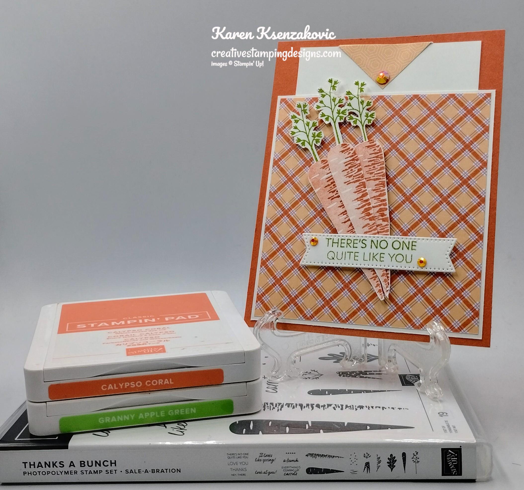 Stampin’ Up! Thanks A Bunch Pocket Card | Creative Stamping Designs