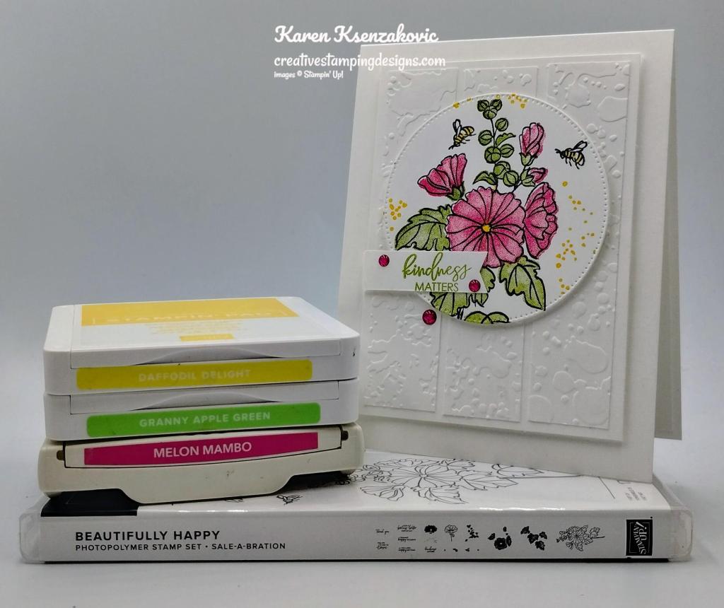 Stampin' Up! Beautifully Happy Panel 1 creativestampingdesigns.com