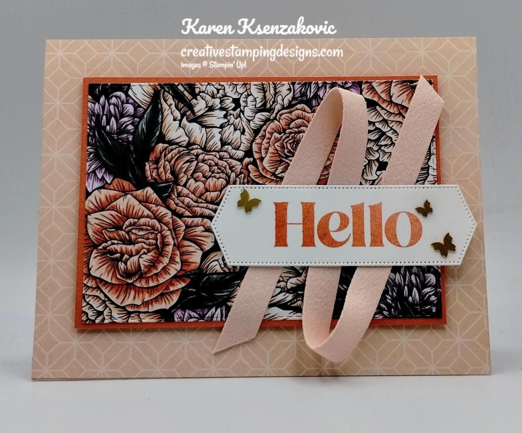 Stampin' Up! Fragrant Flowers Hello 2 creativestampingdesigns.com