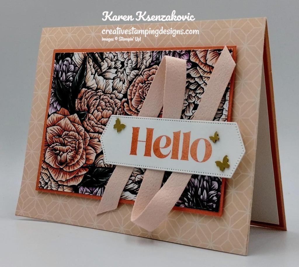 Stampin' Up! Fragrant Flowers Hello 4 creativestampingdesigns.com