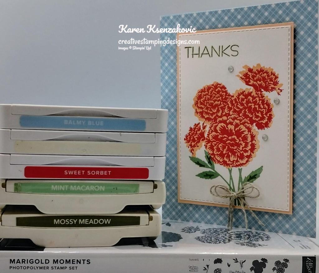 Stampin' Up! Marigold Moments Thanks 1 creativestampingdesigns.com