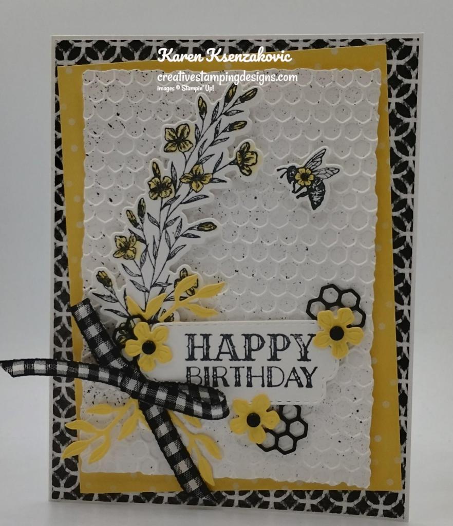 Stampin' Up! Queen Bee Birthday 2 creativestampingdesigns.com