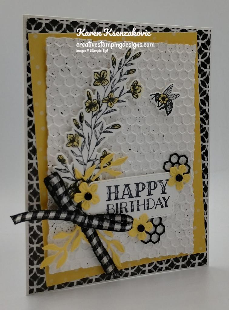 Stampin' Up! Queen Bee Birthday 3 creativestampingdesigns.com