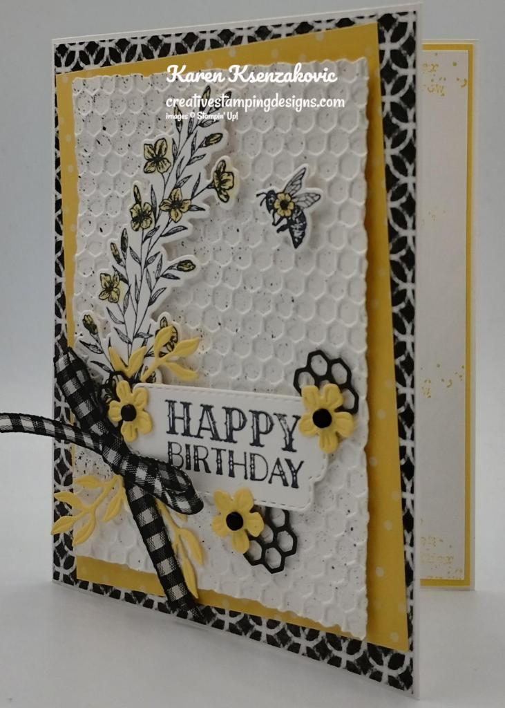 Stampin' Up! Queen Bee Birthday 4 creativestampingdesigns.com