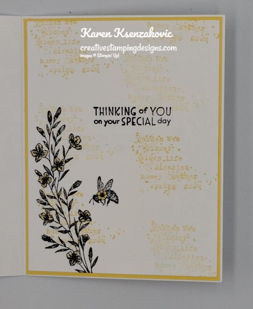 Stampin' Up! Queen Bee Birthday 5 creativestampingdesigns.com
