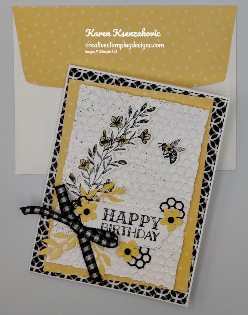 Stampin' Up! Queen Bee Birthday 7 creativestampingdesigns.com