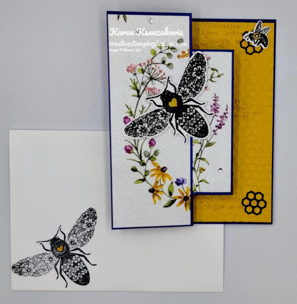 Stampin' Up! Queen Bee Fun Fold 6 creativestampingdesigns.com