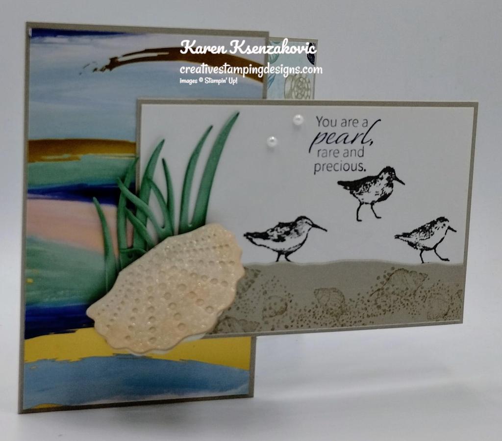 Stampin' Up! Seaside Bay Fun Fold 3 creativestampingdesigns.com