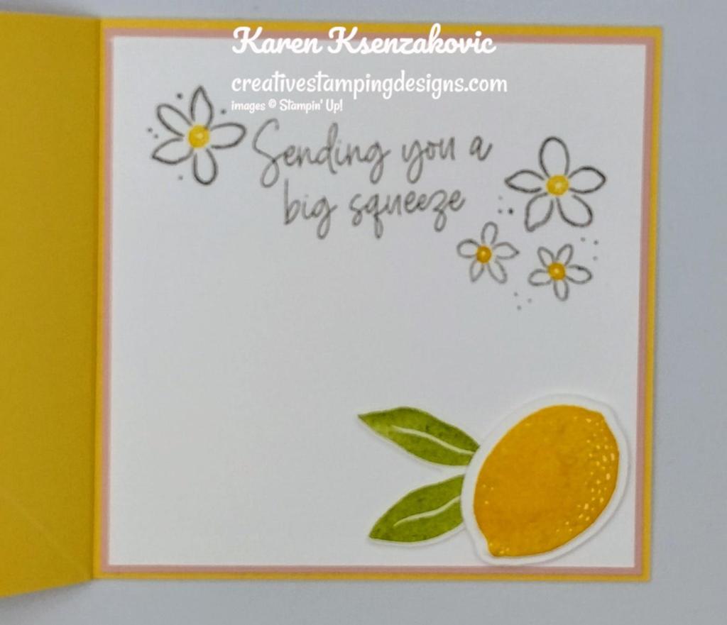 Stampin' Up! Sweet Citrus Fun Fold 5 creativestampingdesigns.com