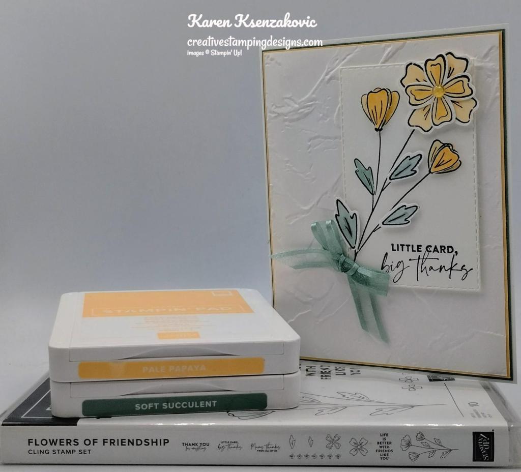Stampin' Up! Flowers of Friendship Thanks 1 creativestampingdesigns.com