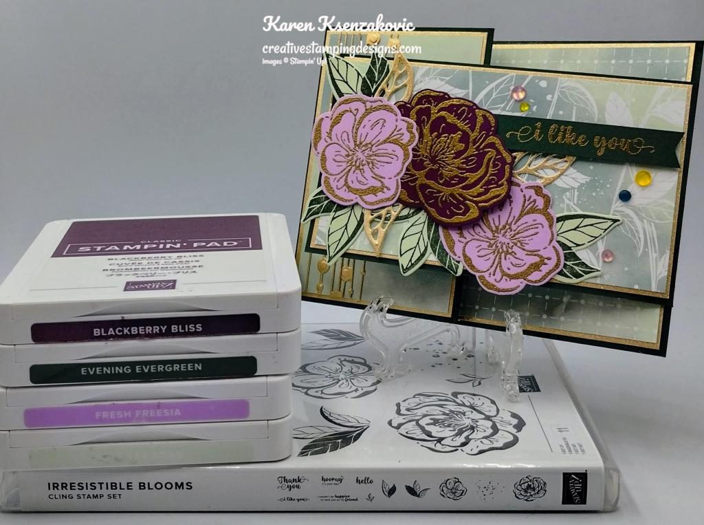 Stampin' Up! Irresistible Blooms Fun Fold 1 creativestampingdesigns.com