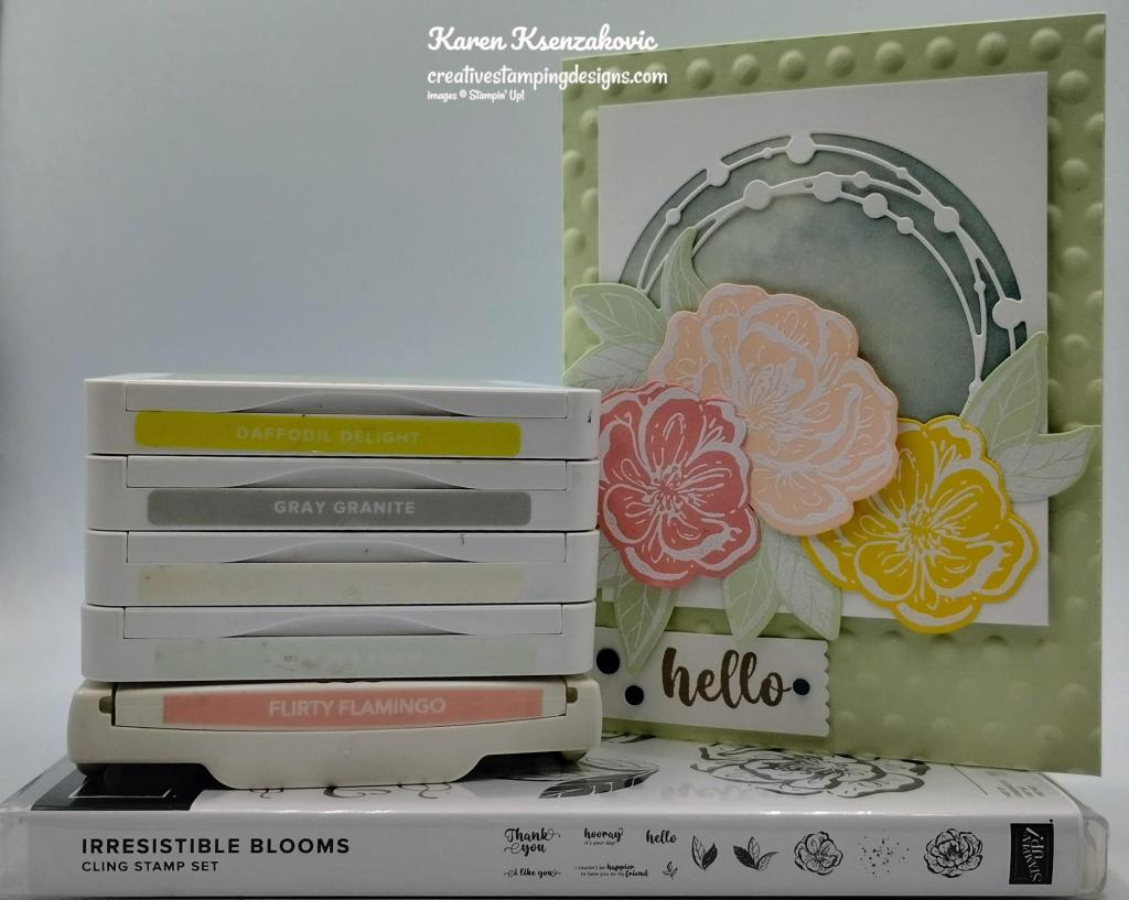 Stampin' Up! Irresistible Blooms Hello 1 creativestampingdesigns.com
